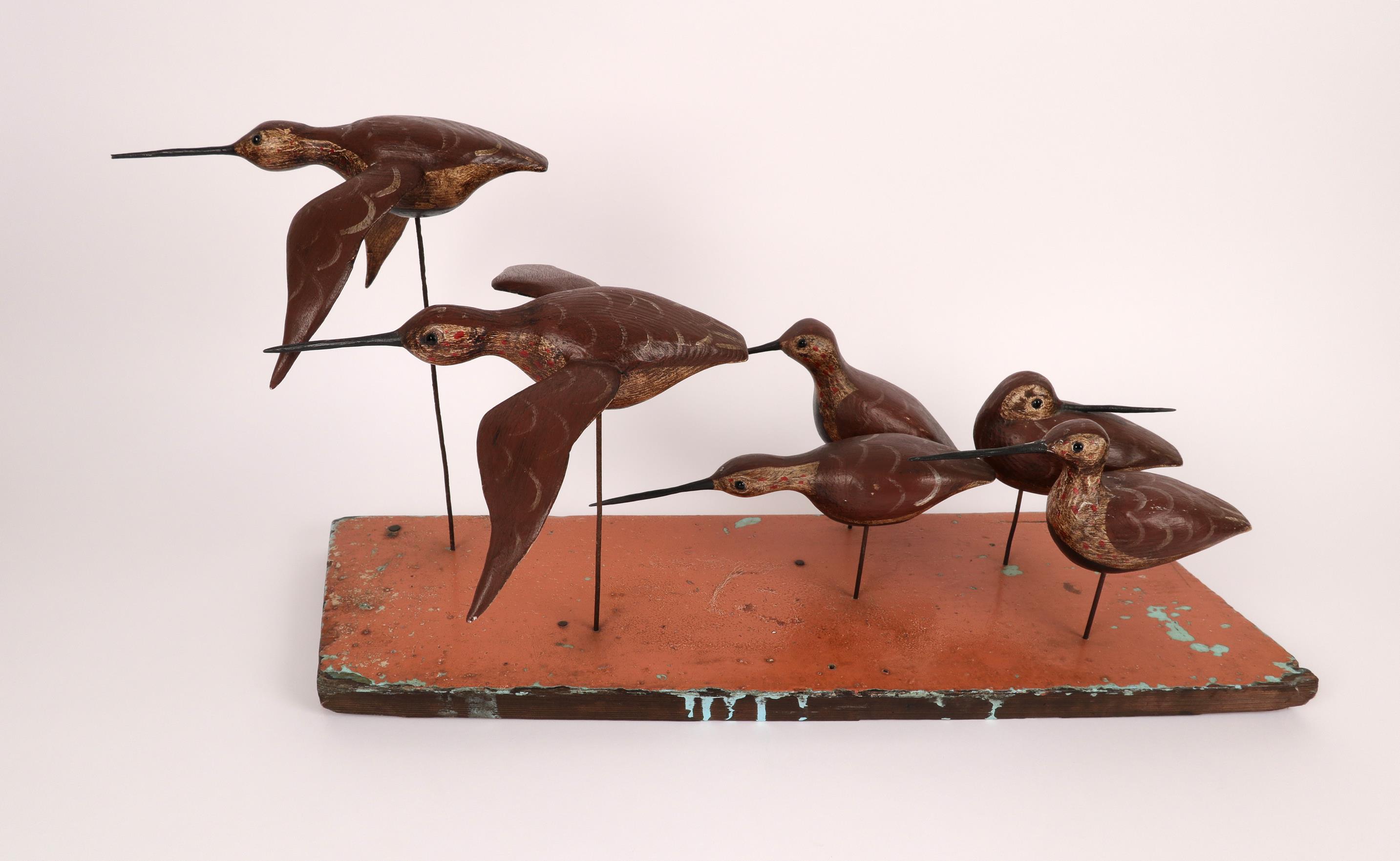 ‡Guy Taplin (b.1939) Six dunlins Signed and inscribed 10 DUNLIN/GUY/TAPLIN (to underside of each - Image 3 of 5