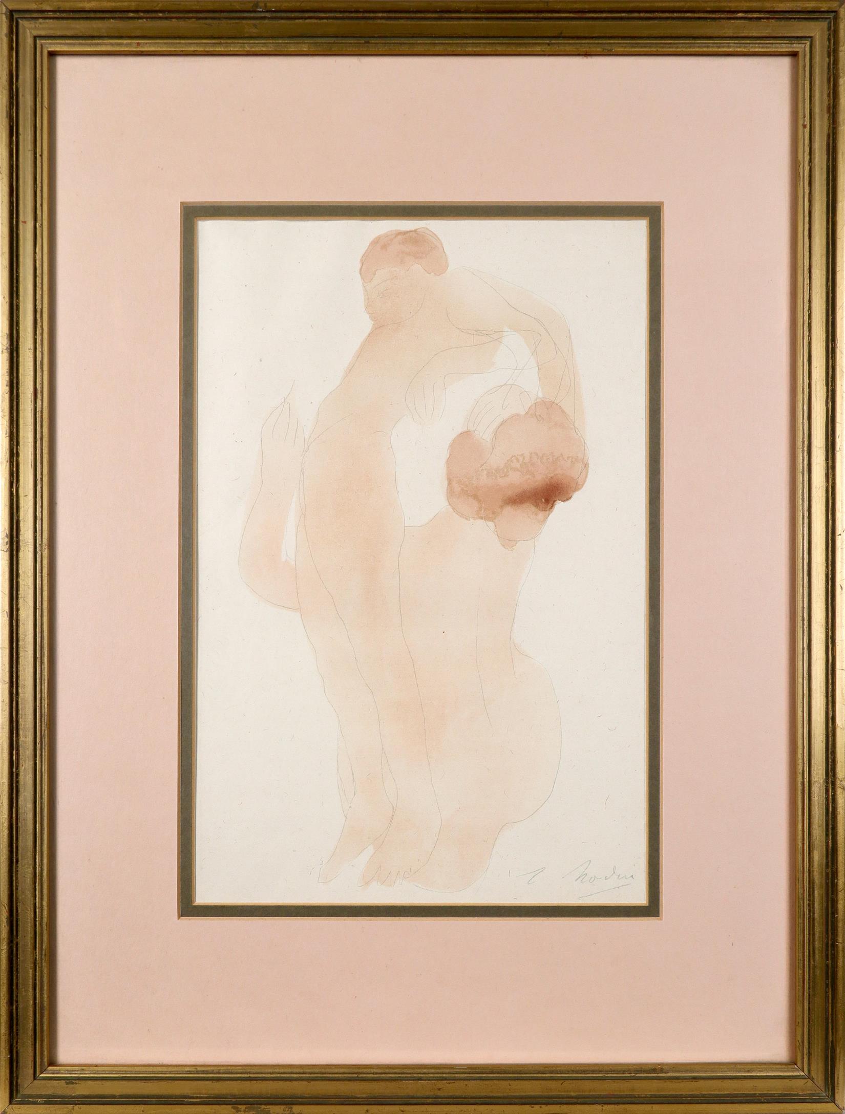 After Auguste Rodin Illustration from Le Jardin des Supplices Lithograph 31.7 x 21cm (image) - Image 2 of 3