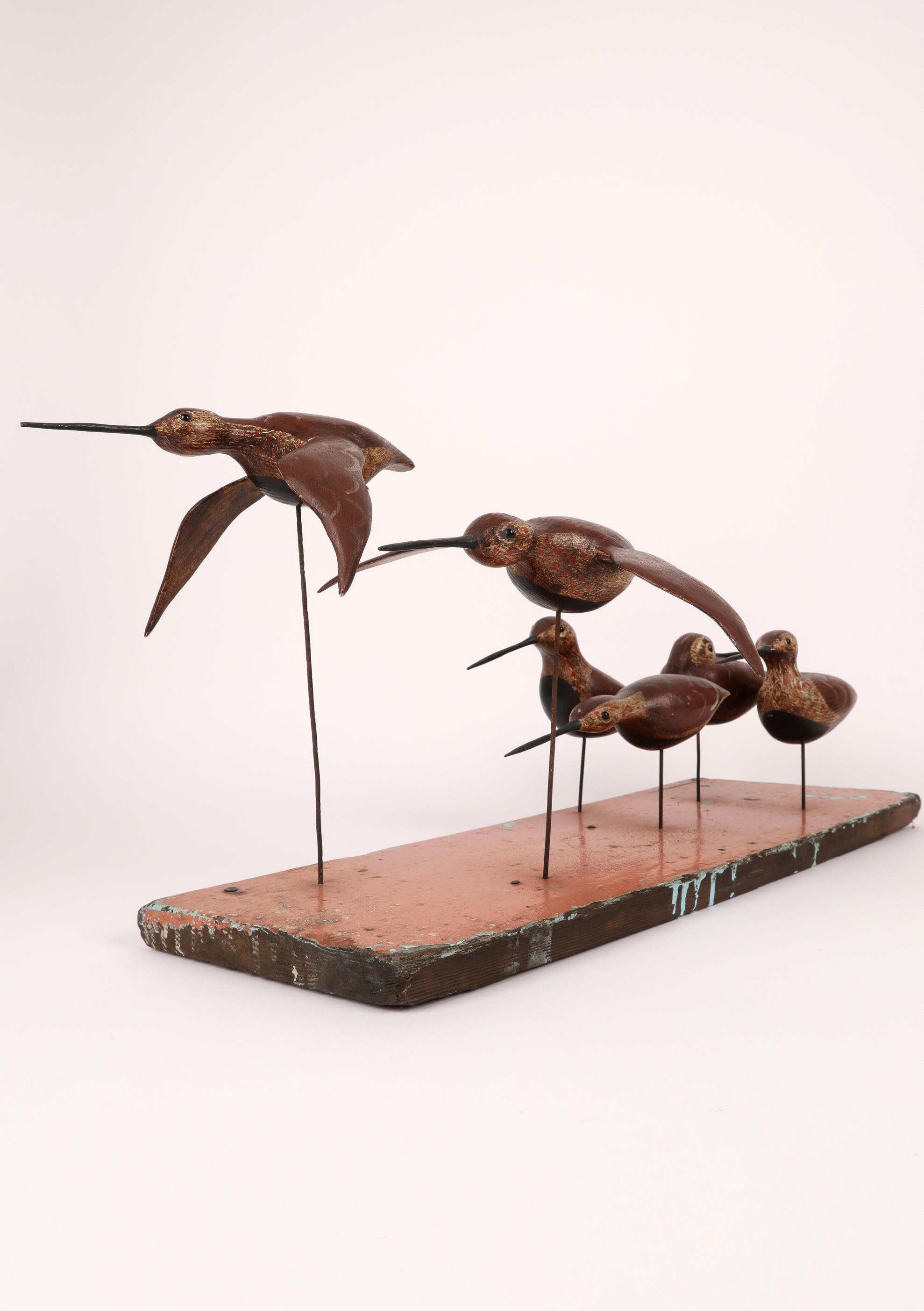 ‡Guy Taplin (b.1939) Six dunlins Signed and inscribed 10 DUNLIN/GUY/TAPLIN (to underside of each - Image 2 of 5