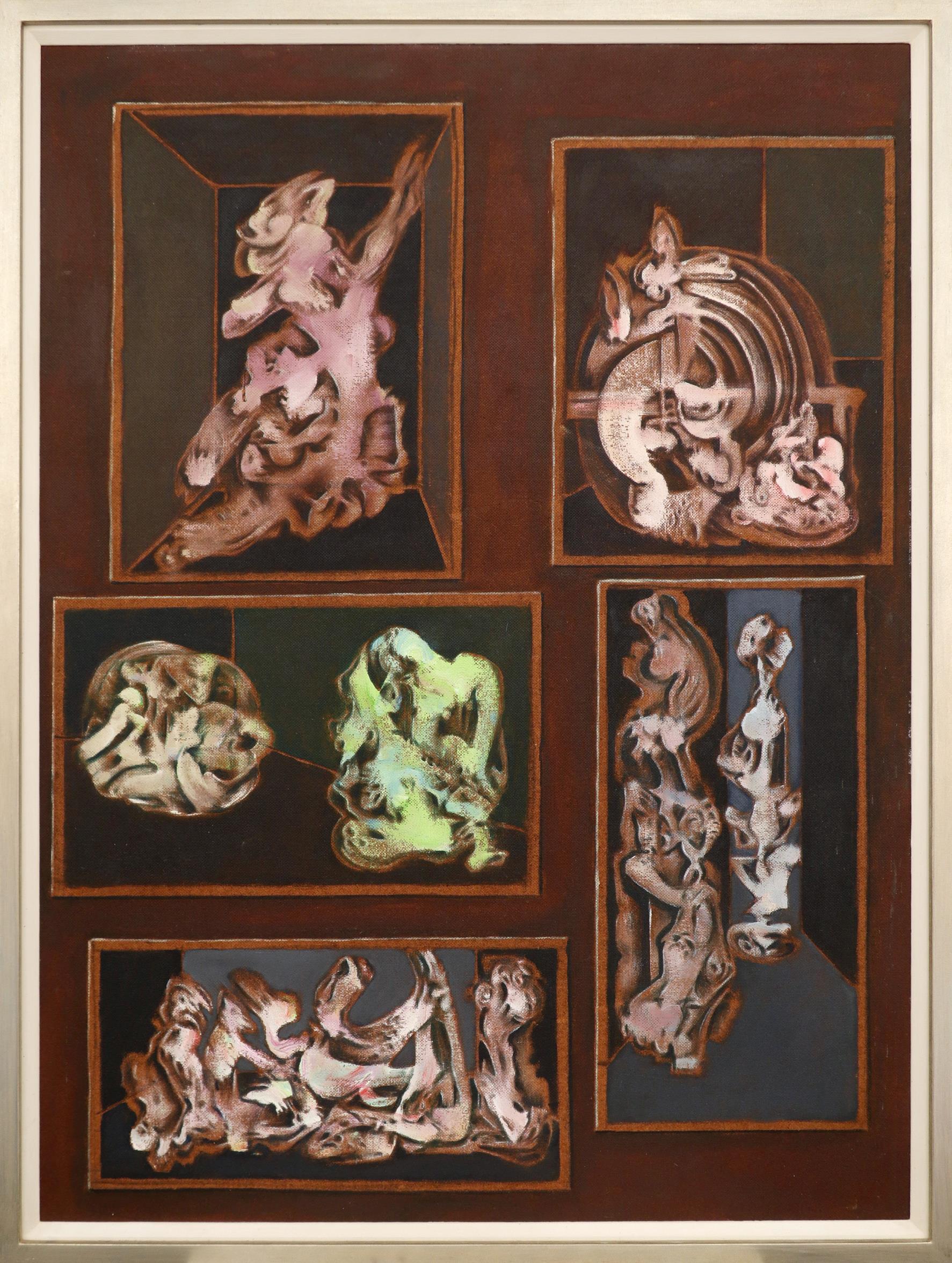 ‡Robert Floris van Eyck (1916-1991) Abstract forms in five windows; Landscape with abstract forms; - Image 5 of 8