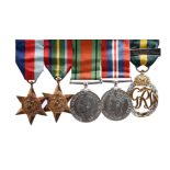 The Second World War Japanese internee group of five medals to Major Donald Honey Grist (OBE),