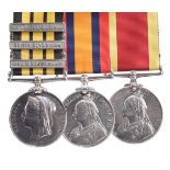 Three medals to Leading Seaman Richard Jones, Royal Navy: East and West Africa 1887-1900, 3