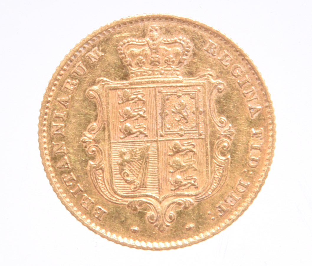 Victoria, half sovereign, 1838 (S 3859), scratches to right of bust, otherwise very fine or better. - Image 2 of 2