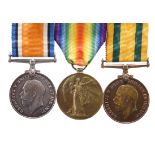 Three medals to Private James McLeod, Army Cyclist Corps: British War Medal 1914-20, Victory