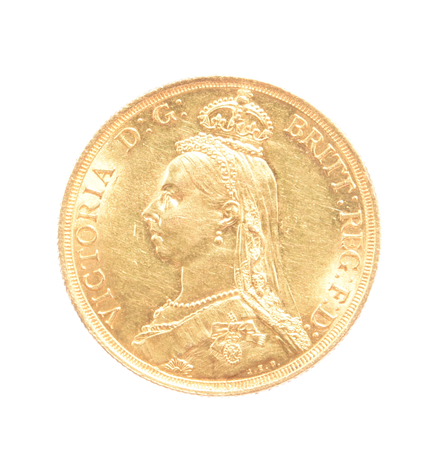 Victoria, gold two pounds, 1887 (S 3865), very minor marks, extremely fine or nearly so.