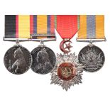 The battle of Omdurman group of four awards to Lieutenant Ernest Cox, Seaforth Highlanders, Killed