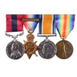 A Great War Distinguished Conduct Medal group of four medals to Sergeant Henry Bradley, King's Own