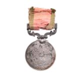 A Turkish Crimea Medal, British issue type, fitted with a scroll suspension incorporating a plain