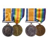 A Great War Pair to Private Charles Miller, Machine Gun Corps: British War and Victory Medals (55894