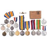 A small quantity of medals, comprising two Great War pairs (M. 23859 G.E. ENGLISH. JR. 4. R. N.