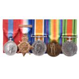 An Imperial Service Medal group of five medals to Samuel Epworth Blacktin: I.S.M., George VI (SAMUEL