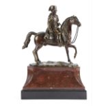 A FRENCH BRONZE GRAND TOUR EQUESTRIAN GROUP OF NAPOLEON IN THE MANNER OF VAN NIEUWERKERKE, SECOND