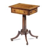 A LATE REGENCY SYCAMORE OCCASIONAL TABLE POSSIBLY SCOTTISH, IN THE MANNER OF WILLIAM TROTTER, C.1820