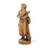 A SCOTTISH PATINATED PLASTER FIGURE OF A MUSICIAN BY DAVID WATSON STEVENSON (1842 -1904) depicting a