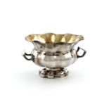 A 19th century Russian silver two-handled bowl, Assay master E. Brandenburg, St. Petersburg 1856,