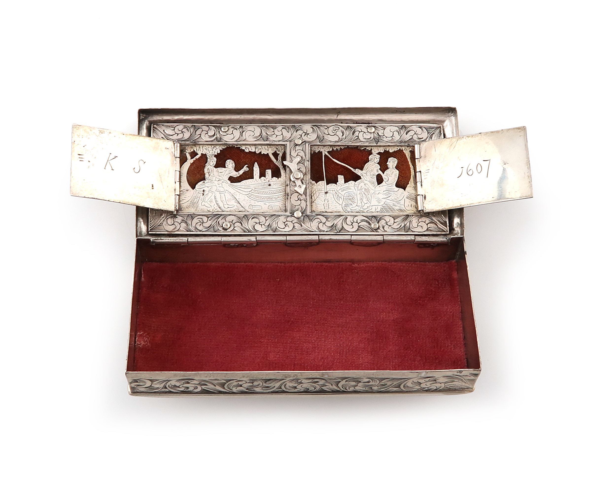 A 19th century Dutch silver tobacco box, by Rinze Jans Spaanstra, in the early 17th century - Image 6 of 6