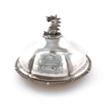 A George III Irish silver entrée dish and cover, by James Le Bas, Dublin 1809, retailed by John