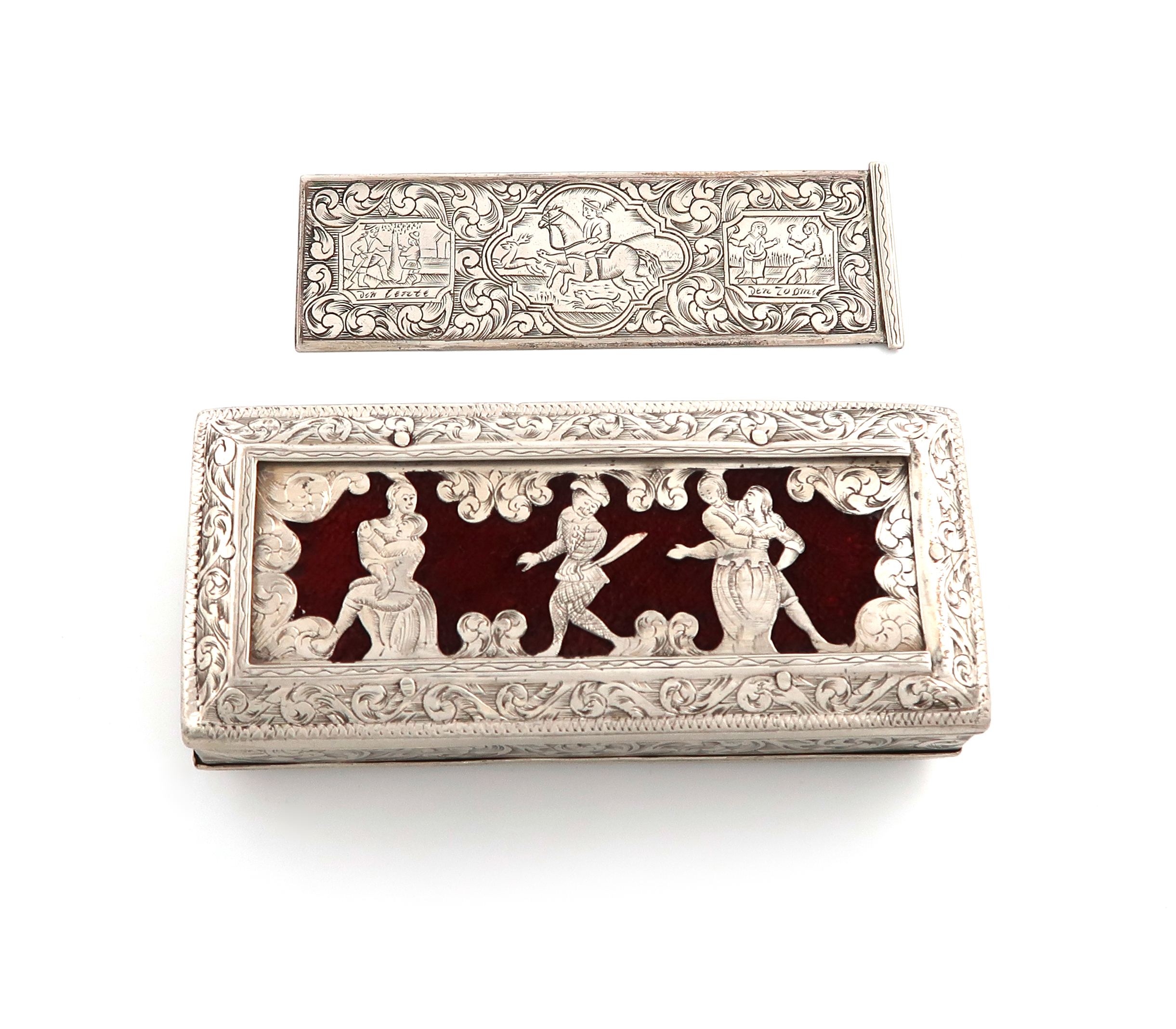 A 19th century Dutch silver tobacco box, by Rinze Jans Spaanstra, in the early 17th century - Image 4 of 6