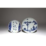 TWO CHINESE KO-SOMETSUKE DISHES FOR THE JAPANESE MARKET TIANQI 1621-27 Both decorated in