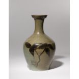 A STONEWARE VASE, POSSIBLY KOREAN 19TH CENTURY OR LATER The bulbous body with a tall neck and a