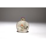 A CHINESE INTERIOR-PAINTED ROCK CRYSTAL SNUFF BOTTLE 19TH/20TH CENTURY The transparent stone