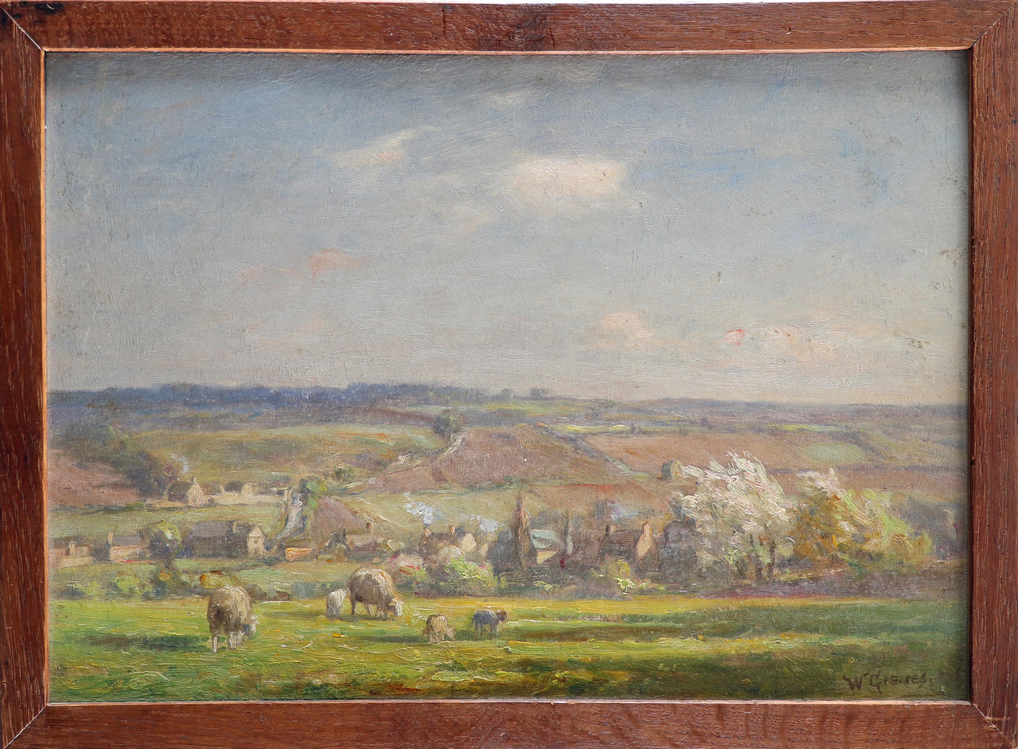 William Greaves (1852-1938) Springtime, East Keswick Signed and indistinctly dated W GREAVES **9* ( - Image 2 of 3