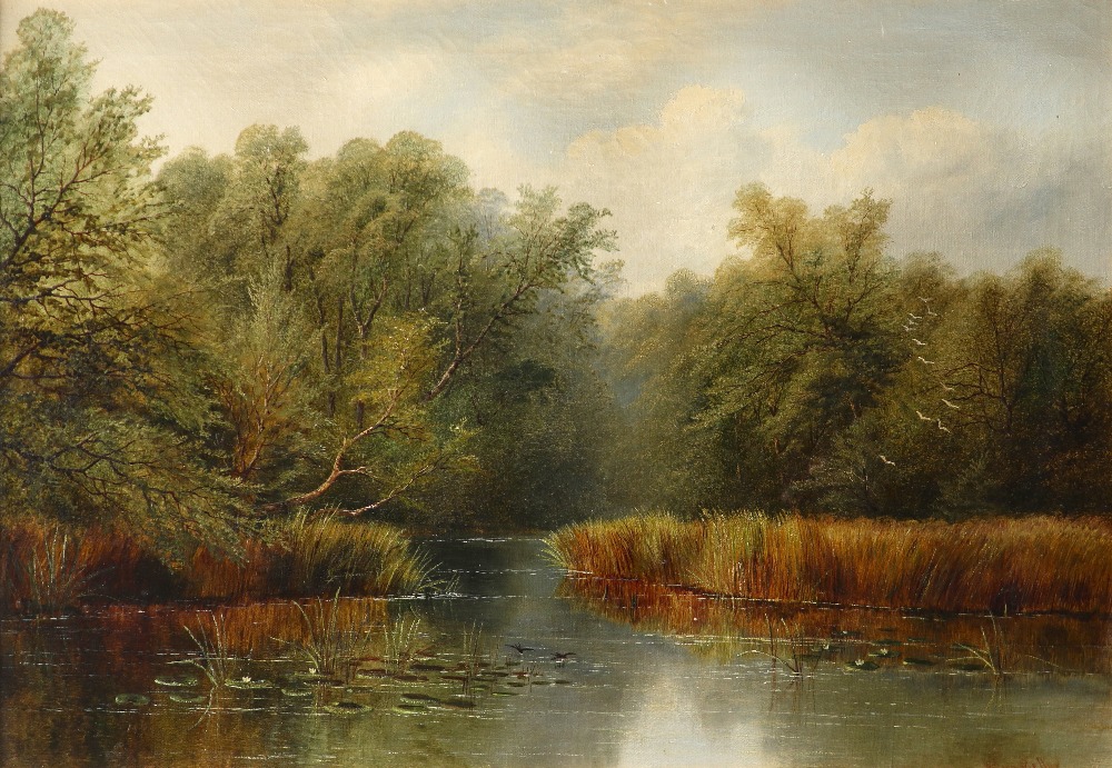 William Mellor (1851-1931) River landscape Signed William Mellor (lower right) Oil on canvas 61.7