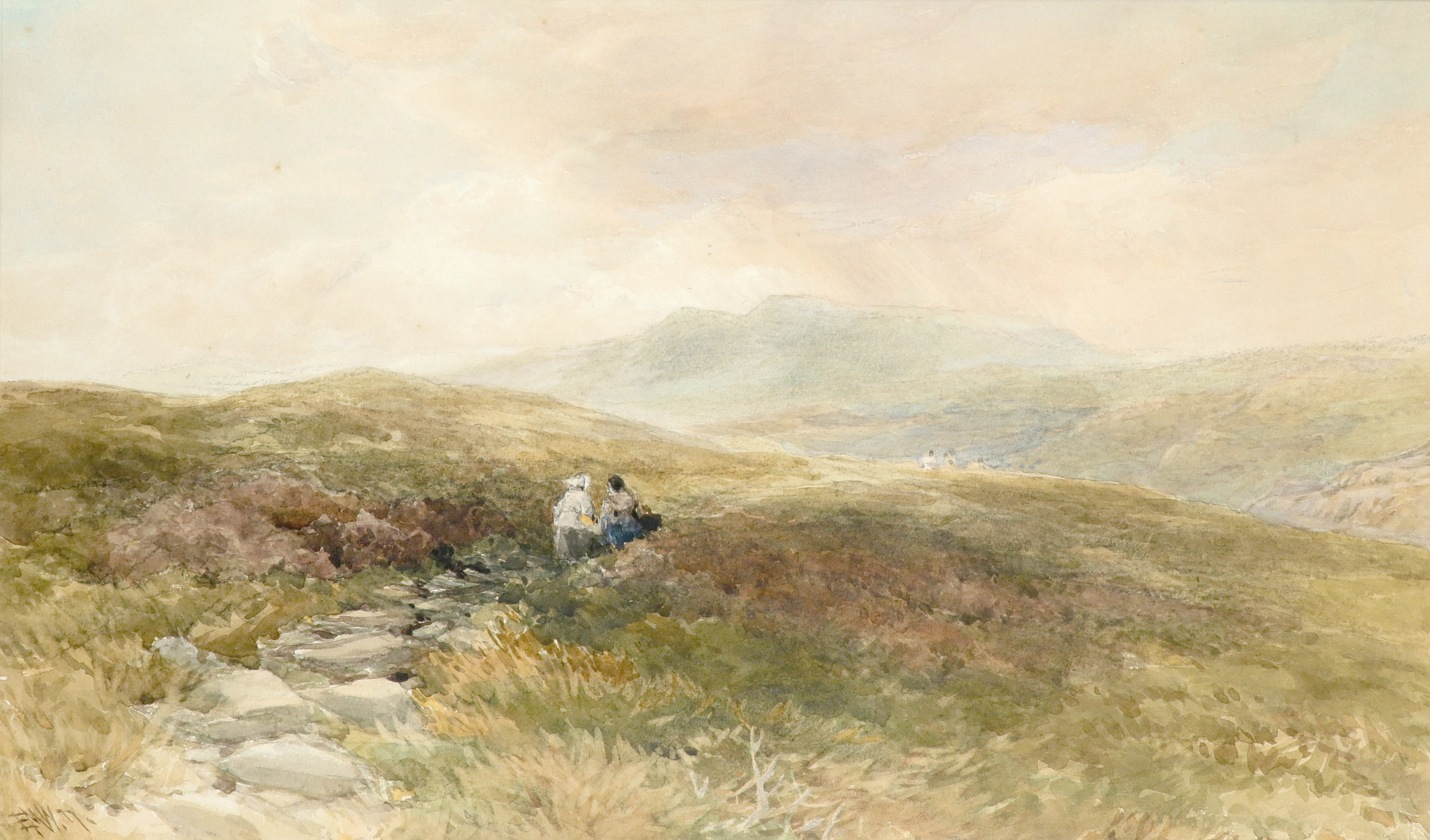 Edmund Morison Wimperis VPRI (1835-1900) On the moors Signed with initials and dated EMW 77 (lower