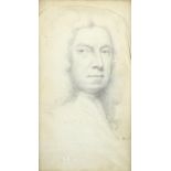 Jonathan Richardson Snr. (1665-1745) Self-portrait Inscribed indistinctly Safe, Antony, Brutus is