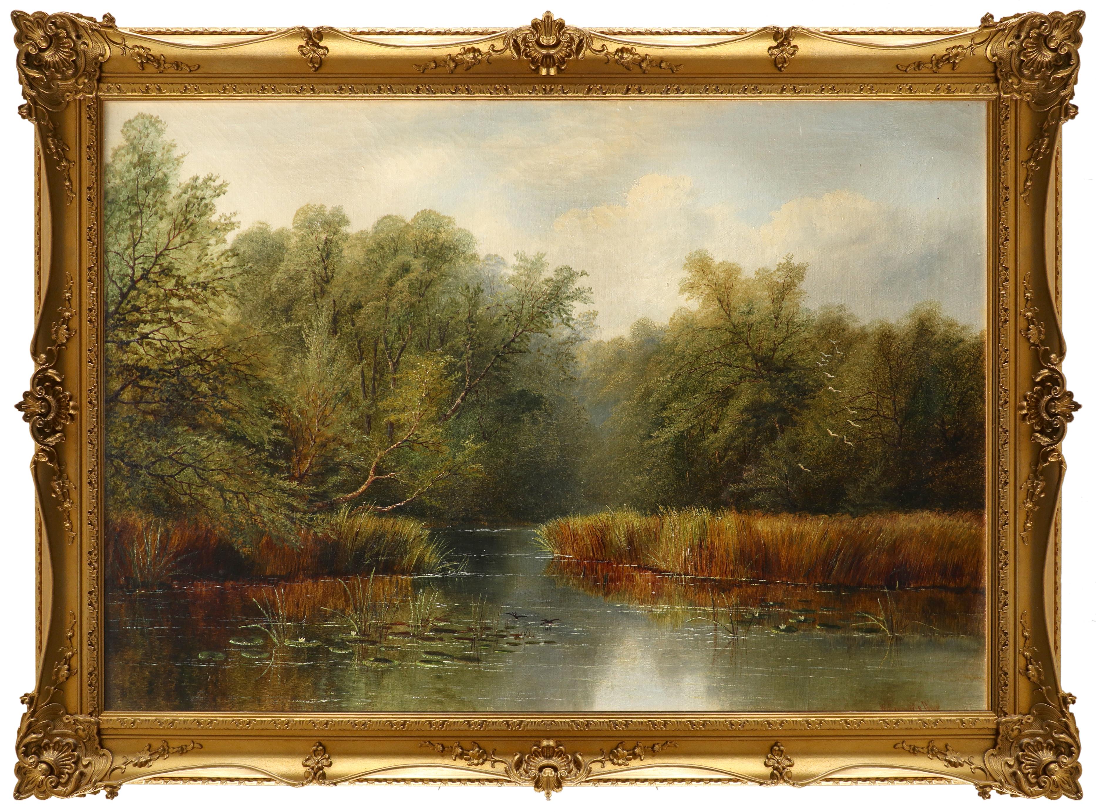 William Mellor (1851-1931) River landscape Signed William Mellor (lower right) Oil on canvas 61.7 - Image 2 of 3