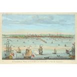 John Carwitham (act. 1723-1741) A South-East View of the City of Boston in North America Engraving