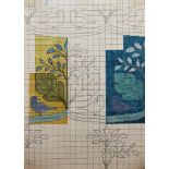 Charles Francis Annesley Voysey (1857-1941) Design for a Tomkinsons carpet (Birds and flower),