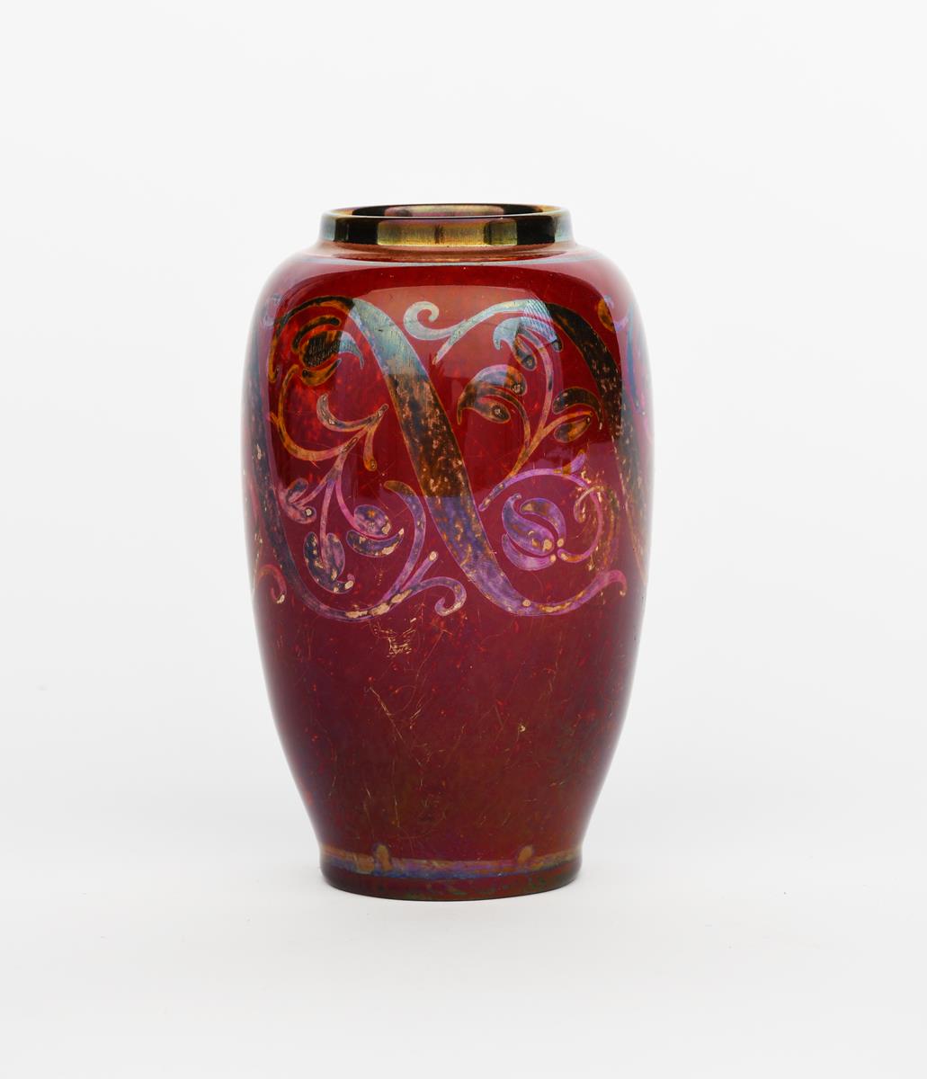 A Pilkington's Royal Lancastrian Pottery vase by William S Mycock, dated 1929, shape no.2582,