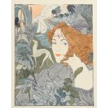 Georges de Feure (1868-1943) Retour (return), 1897 lithograph in colours, printed for L'Estampe