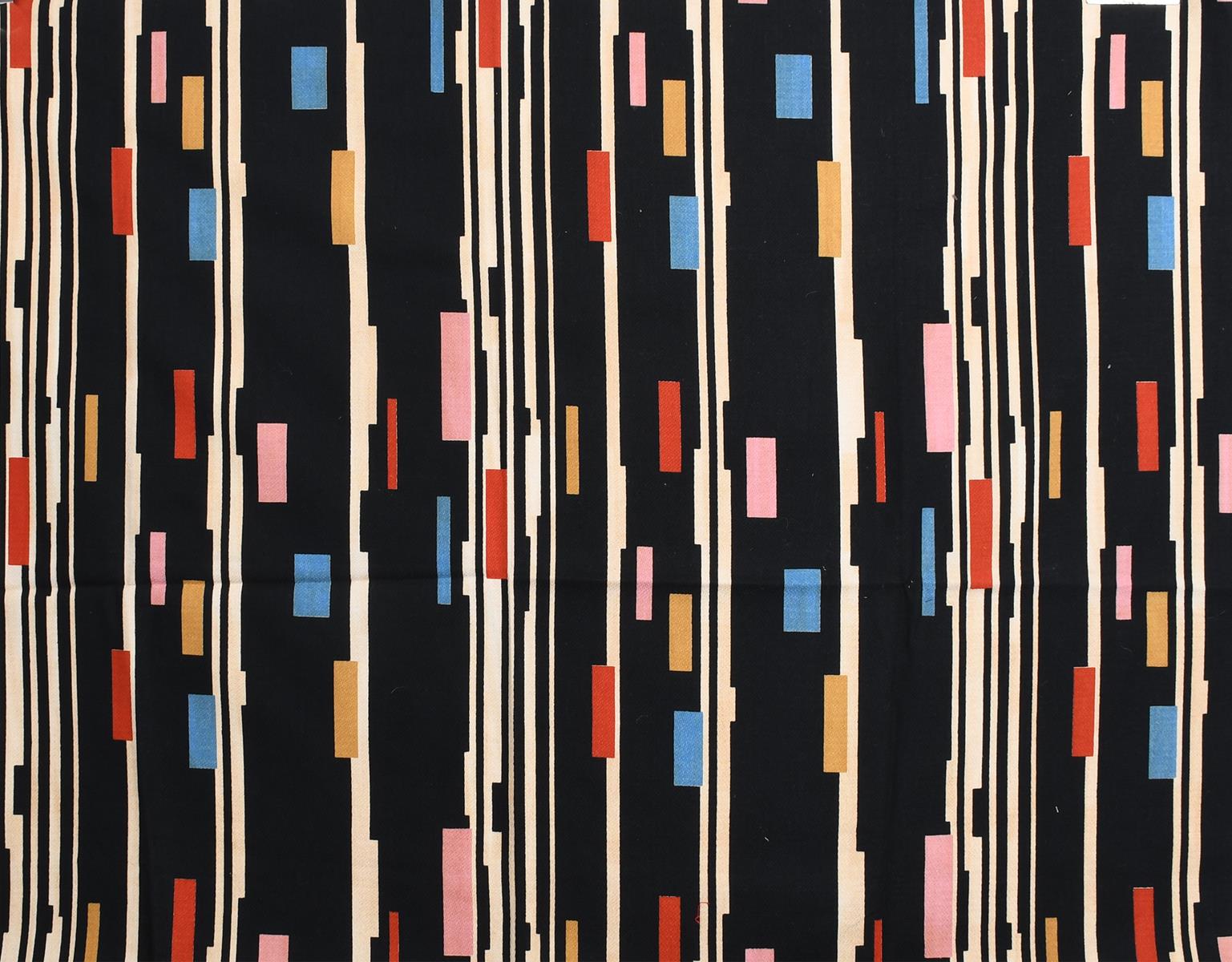 'Abstract' a pair of David Whitehead fabric lengths designed by Jon Catleugh, screen printed - Image 2 of 4