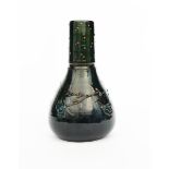 A Sunflower Pottery vase by Sir Edmund Elton, ovoid with tapering cylindrical neck, modelled in