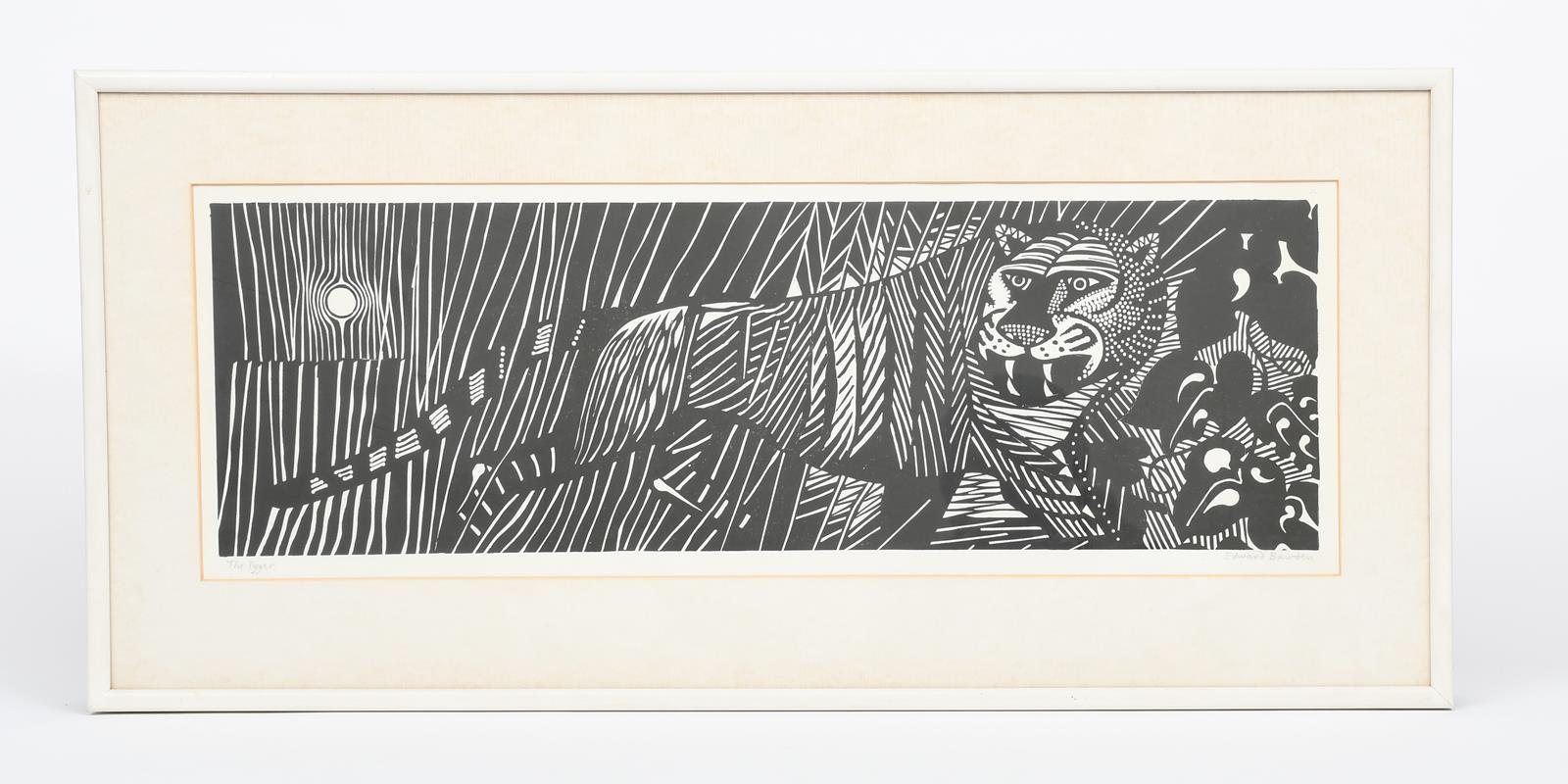 ‡Edward Bawden RA (1903-1989) The Tyger linocut on paper, framed signed and titled The Tyger in