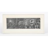 ‡Edward Bawden RA (1903-1989) The Tyger linocut on paper, framed signed and titled The Tyger in