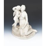 'Cupid and Psyche' a J Ridgway Bates & Co Art Union of London Parian Ware sculpture after J Wilson