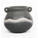 ‡John Leach (born 1939) a Muchelney Pottery burnished vase, 2009 ovoid with flaring neck and twin