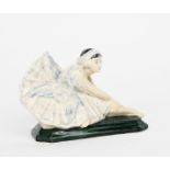 'Pavlova (Swan Song)' HN.676 a rare Royal Doulton figure, painted in colours impressed and printed