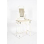 An Austrian Secessionist painted wood dressing table in the manner of J & J Kohn, white painted