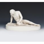 'The Dying Gladiator' a Bates Brown Westhead Moore & Co Parian Ware figure, made for the Crystal