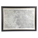 'BORDEAUX' AN ENGRAVED MAP numbered '104' and '16.E', together with a hand-coloured engraved map