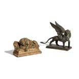 AN ITALIAN BRONZE GRAND TOUR SAINT MARK'S LION LATE 19TH / EARLY 20TH CENTURY the winged beast