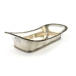 An early 19th century Old Sheffield plated knife tray, circa 1810-20, rounded rectangular form, with