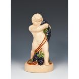 'Bacchus' M24 an Ashtead Pottery figure, painted in colours, printed and painted marks, 19.5cm.