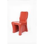 A Dalila chair designed by Gaetano Pesce for Zani & Zani, designed in 1993, red polyurethane and