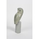 ‡Anthony Theakston (born 1965) Turnaround a tall grey and green salt-glazed stoneware sculpture of