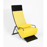An Artifort Mobilis lounge chair designed by Marcel Wanders, enamelled black and grey metal and